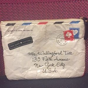 Kate Spade letter clutch